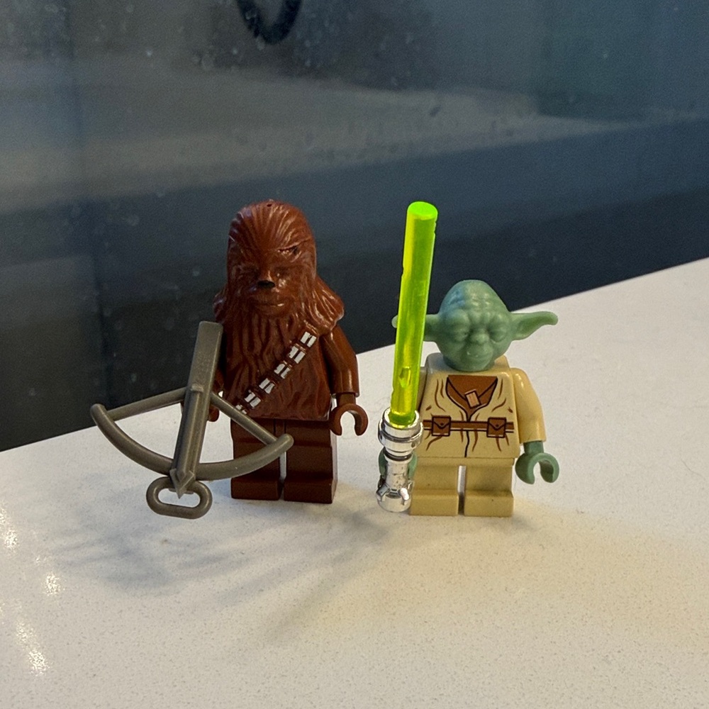 LEGO Star Wars Yoda & Chewbacca Minifigure Magnets